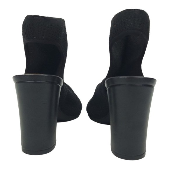 LifeStride Alita Block Heel Open Toe Ankle Boots Womens US 10 UK 8 EU 40 Black - Picture 5 of 11